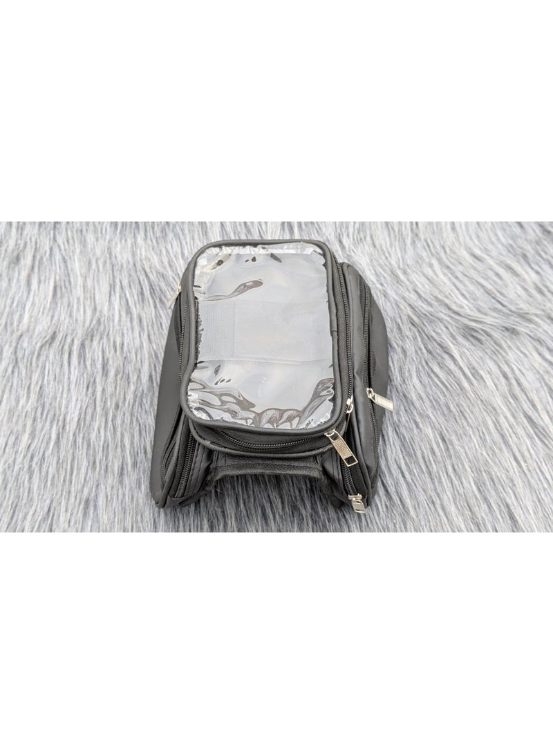 Waterproof Bicycle Frame Bag Mounted on the Front Frame with Multiple Pockets for Carrying Essentials - Image 5